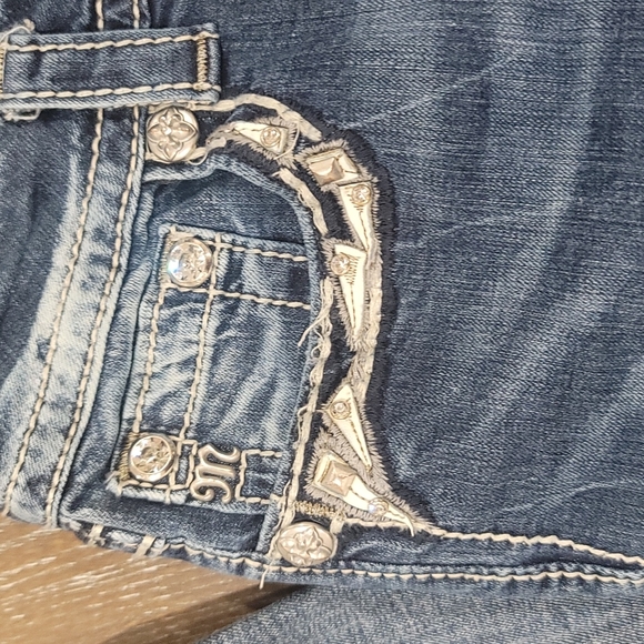 Miss Me Blue Straight Leg Jeans - Picture 7 of 13